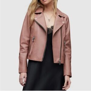 All Saints Dalby Biker Leather Jacket